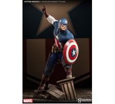 Marvel Premium Format Figure 1/4 Captain America Allied Charge on Hydra 56 cm